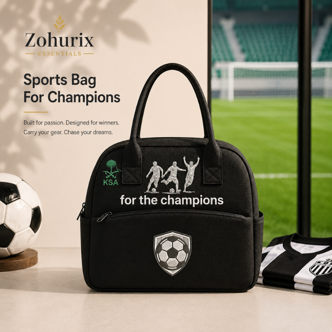 Football KSA Champions Lunch Bag — For the Champions | حقيبة الأبطال السعودية Hover Image